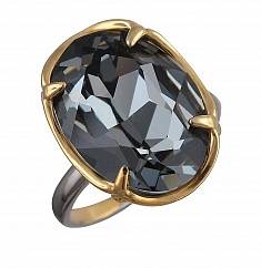 Кольцо из серебра c кристаллом сваровски В4К2520000-4ПЧ