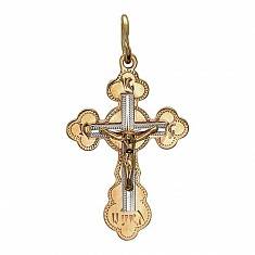 Крест из комбинированного золота 01Р760697