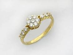 Кольцо из желтого золота c бриллиантом 01К643018Z