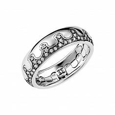 Обручальные кольца прочие из белого золота c бриллиантом 01О620312
