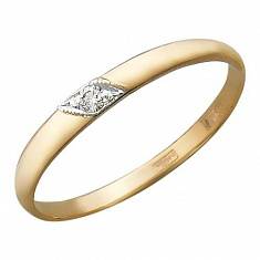 Обручальные кольца прочие из красного золота c бриллиантом 01О610051