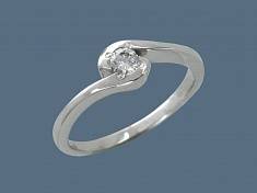 Кольцо из серебра c фианитом У15К150263