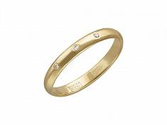 Обручальные кольца прочие из желтого золота c бриллиантом 01О630138