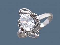 Кольцо из серебра c фианитом 51К151772Р