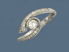 Кольцо из серебра c фианитом У15К150260