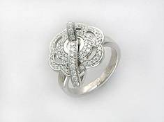 Кольцо из белого золота c бриллиантом Г9К620396