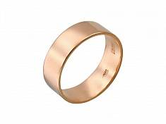 Обручальные кольца из трубы из красного золота 01О010261
