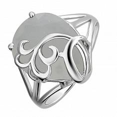 Кольцо из серебра c кварцом С19К25105-17
