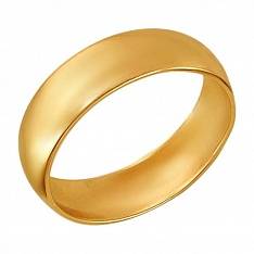 Обручальные кольца бухтированные из красного золота 01О010140