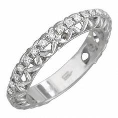 Обручальные кольца прочие из белого золота c бриллиантом 01О676557