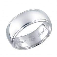 Обручальные кольца из трубы из серебра 01О750436