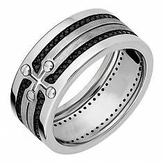 Обручальные кольца прочие из белого золота c бриллиантом 01О620294Ч