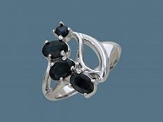Кольцо из серебра c аметистом Р2К350137