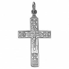 Крест из серебра c фианитом 01Р150871