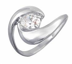 Кольцо из серебра c фианитом 48К155900