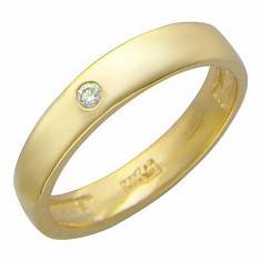 Обручальные кольца прочие из желтого золота c бриллиантом 01О630135