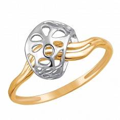 Кольцо из комбинированного золота 01К0611823