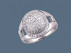 Кольцо из серебра c фианитом У15К150014