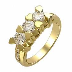 Кольцо из желтого золота c бриллиантом Г9К640195