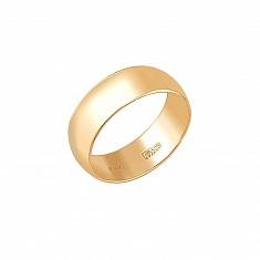 Обручальные кольца бухтированные из красного золота 01О010386