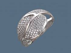 Кольцо из серебра c фианитом Т10К155645