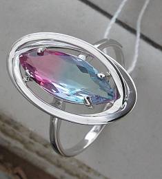 Кольцо из серебра c кристаллом С22К250107