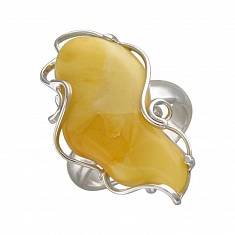 Кольцо из серебра c янтарём Е10К450102508-1