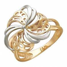 Кольцо из комбинированного золота 01К066086