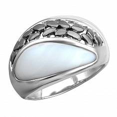 Кольцо из серебра c агатом Р6К2530047Ч