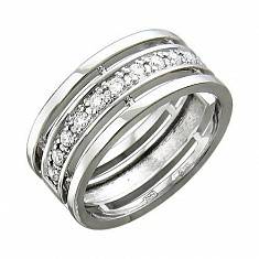 Обручальные кольца прочие из белого золота c бриллиантом 01О620301