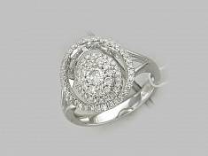 Кольцо из белого золота c бриллиантом Ж7К6212010