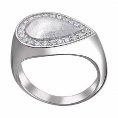 Кольцо из серебра c фианитом 01К157523