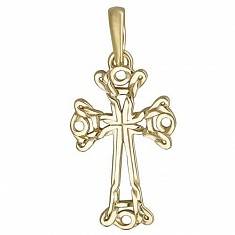 Крест из желтого золота 01Р030791