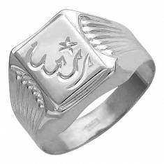 Кольцо мусульманское из серебра 01Т755510