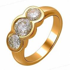 Кольцо из желтого золота c бриллиантом Г9К640130