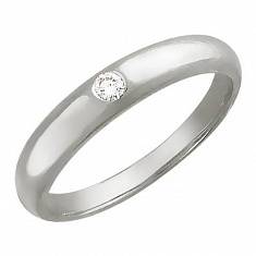 Обручальные кольца прочие из белого золота c бриллиантом 01О620044