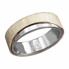 Обручальные кольца из трубы из комбинированного золота 01О060457Ж