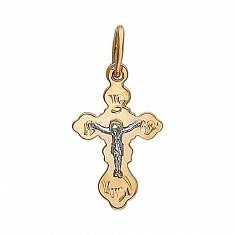 Крест из комбинированного золота 01Р760640