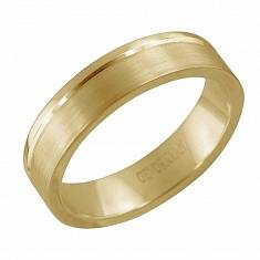Обручальные кольца из трубы из желтого золота 01О030364