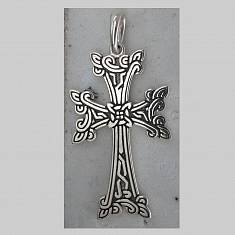 Крест из серебра 01Р050785Ч
