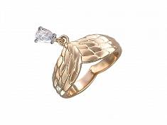 Кольцо из комбинированного золота c фианитом 01К166931