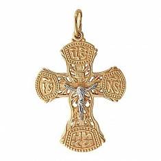 Крест из комбинированного золота 01Р060733