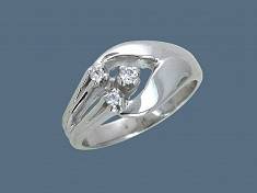 Кольцо из серебра c фианитом У15К150231