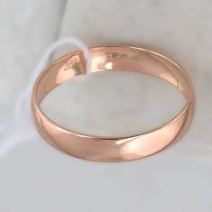 Обручальные кольца бухтированные из красного золота 01О010142