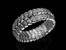 Обручальное кольцо драконья кожа И-778440