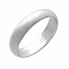 Обручальные кольца гладкие из серебра 01О050012
