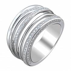 Кольцо из серебра c цирконием Т4К150100405