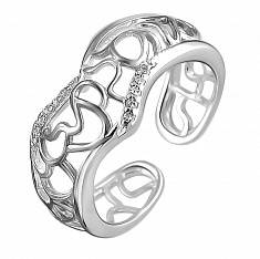 Кольцо из серебра c цирконием С3К150008