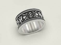 Обручальное кольцо с узором викингов И-1984772