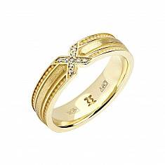Обручальные кольца прочие из желтого золота c бриллиантом 01О630328